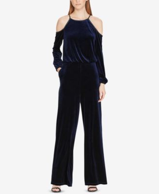 ralph lauren velvet jumpsuit