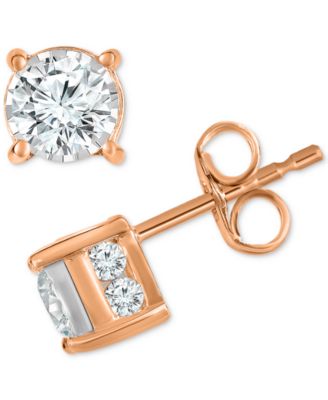 Diamond Stud Earrings (1 ct. t.w.) in 14k Rose Gold
