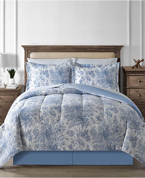 Fairfield Square Collection Closeout Floral Toile 8 Pc