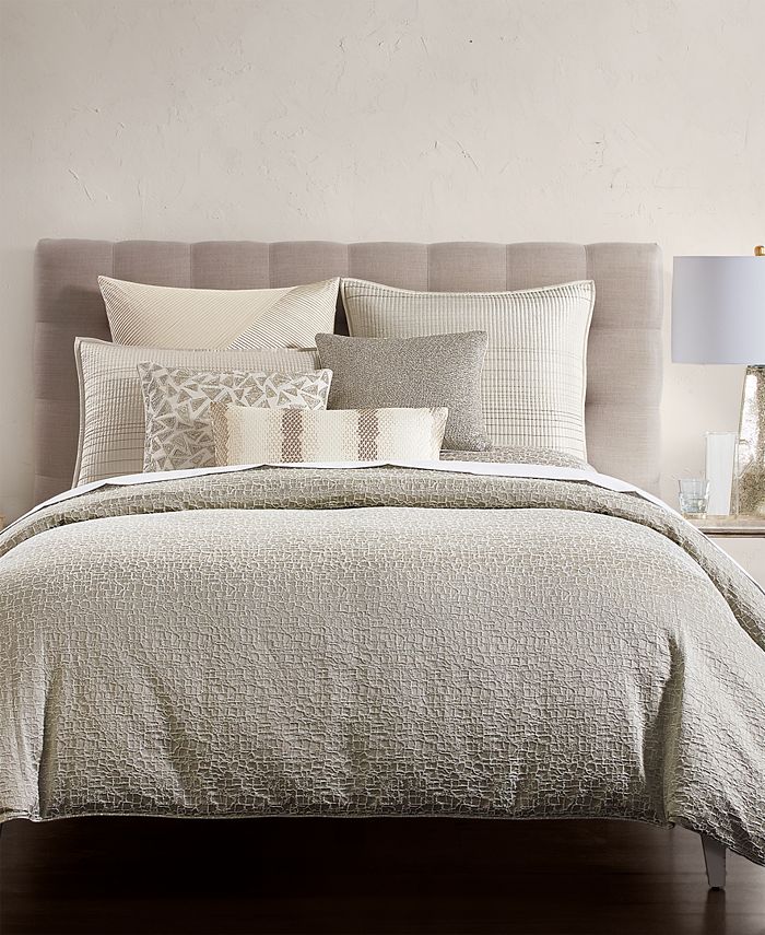 Hotel Collection CLOSEOUT! Birch Reversible Silver King Comforter