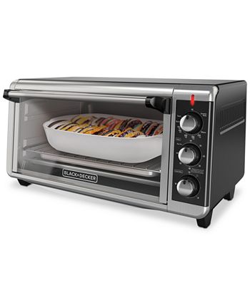 Black & Decker TO3250XSB 8-Slice Extra-Wide Convection Toaster Oven - Macy's