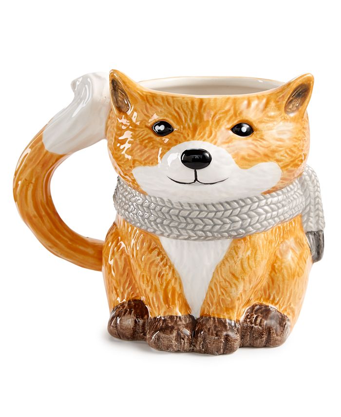 Martha Stewart Collection Figural Fox Mug Created For Macys Macys