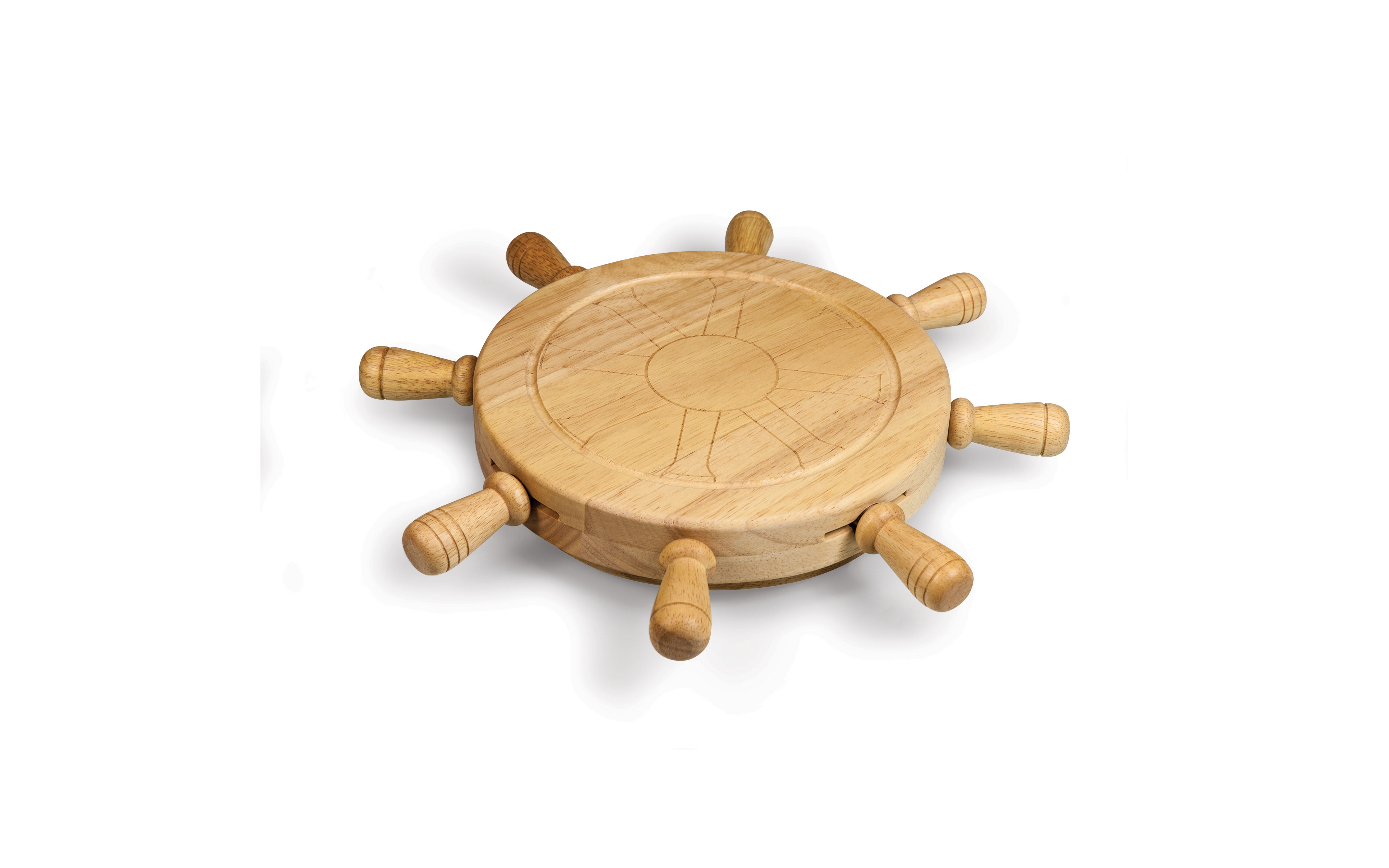 Toscana by Picnic Time Mariner Lazy Susan Cheese Cutting Board & Tools Set