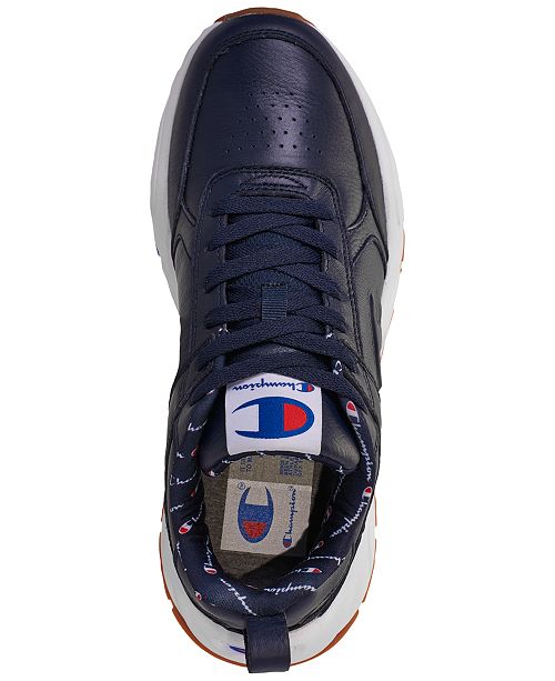 Champion Men's 93Eighteen Leather Casual Sneakers from Finish Line & Reviews - Finish Line