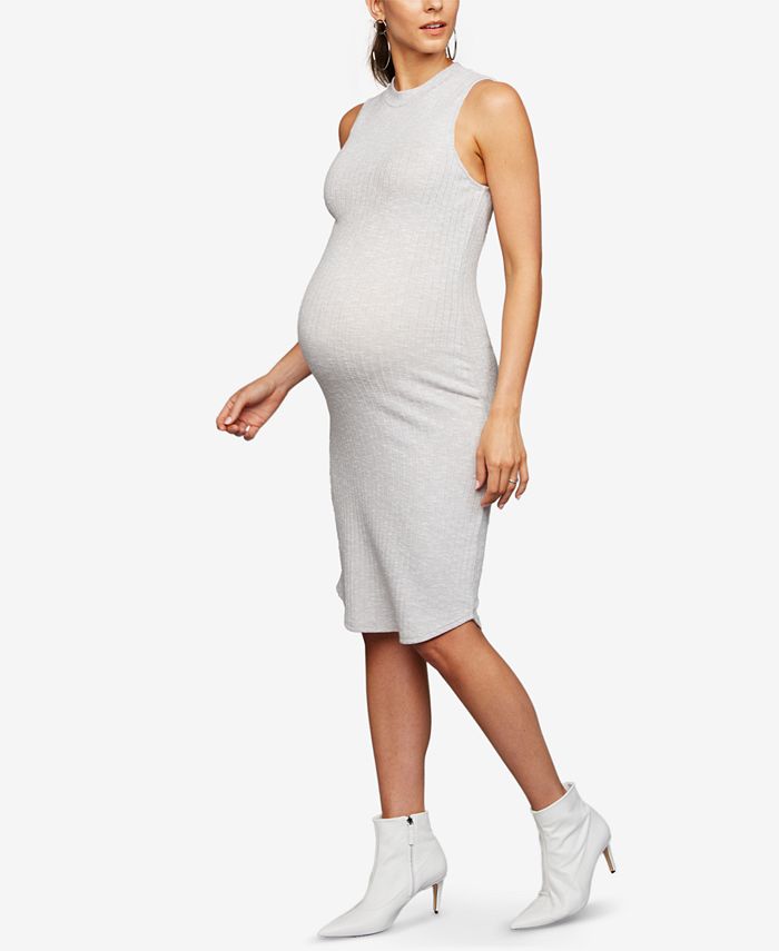 Mock neck maternity dress clearance