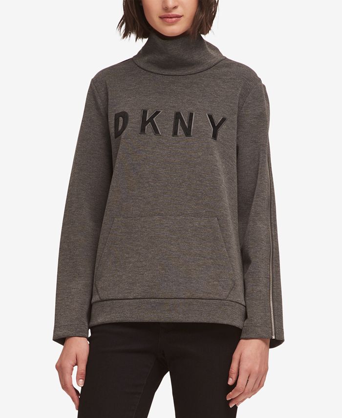DKNY Logo Turtleneck Sweater - Macy's