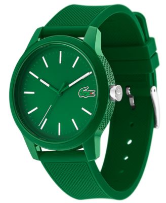 lacoste men's green watch