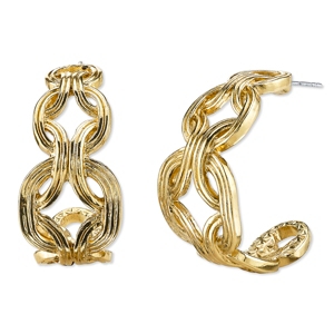 image of 2028 Gold-Tone Hoop Earrings