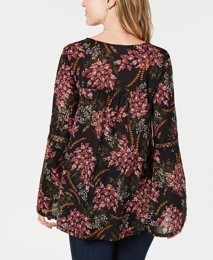 Style & Co Printed Tunic Top, Created for Macy's & Reviews - Tops ...