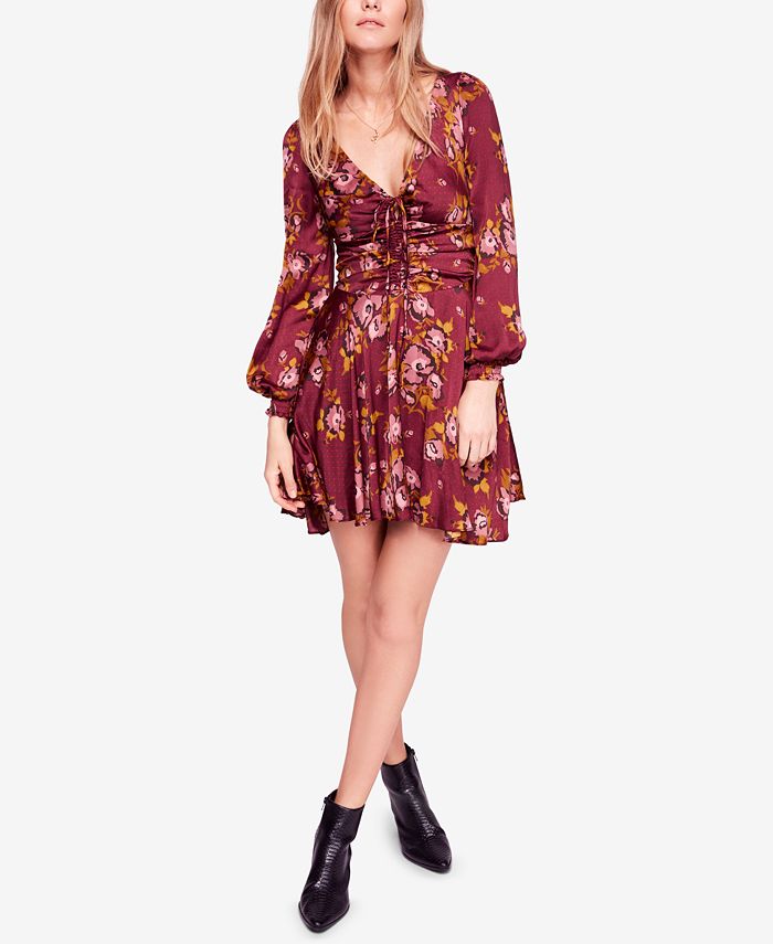 Free People Morning Light Printed Mini Dress Macy s