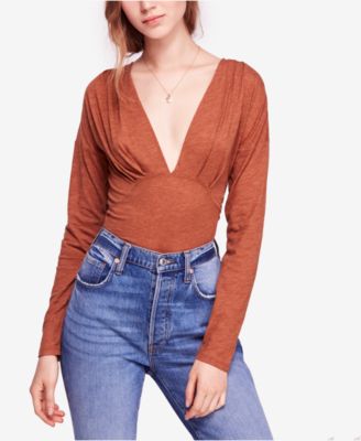 Free People - Maven Ruched Plunging Top
