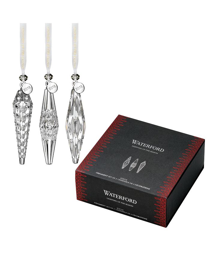 Waterford 3Pc. Icicle Ornament Set Macy's