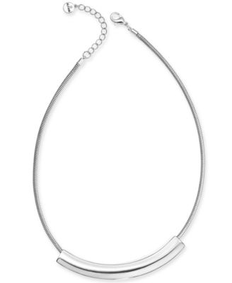 Alfani - Curved Bar Collar Necklace, 17" + 2" extender