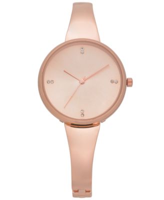 Charter Club Women's Rose Gold-Tone Bracelet Watch 34mm, Created for Macy's 