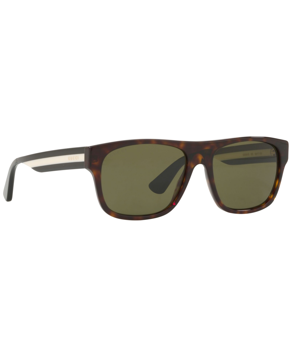 Shop Gucci Sunglasses, Gg0341s In Tortoise,green