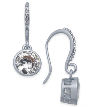 image of Alfani Cubic Zirconia Drop Earrings, Created for Macy-s