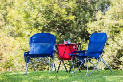 by Picnic Time Navy PT-XL Camp Chair