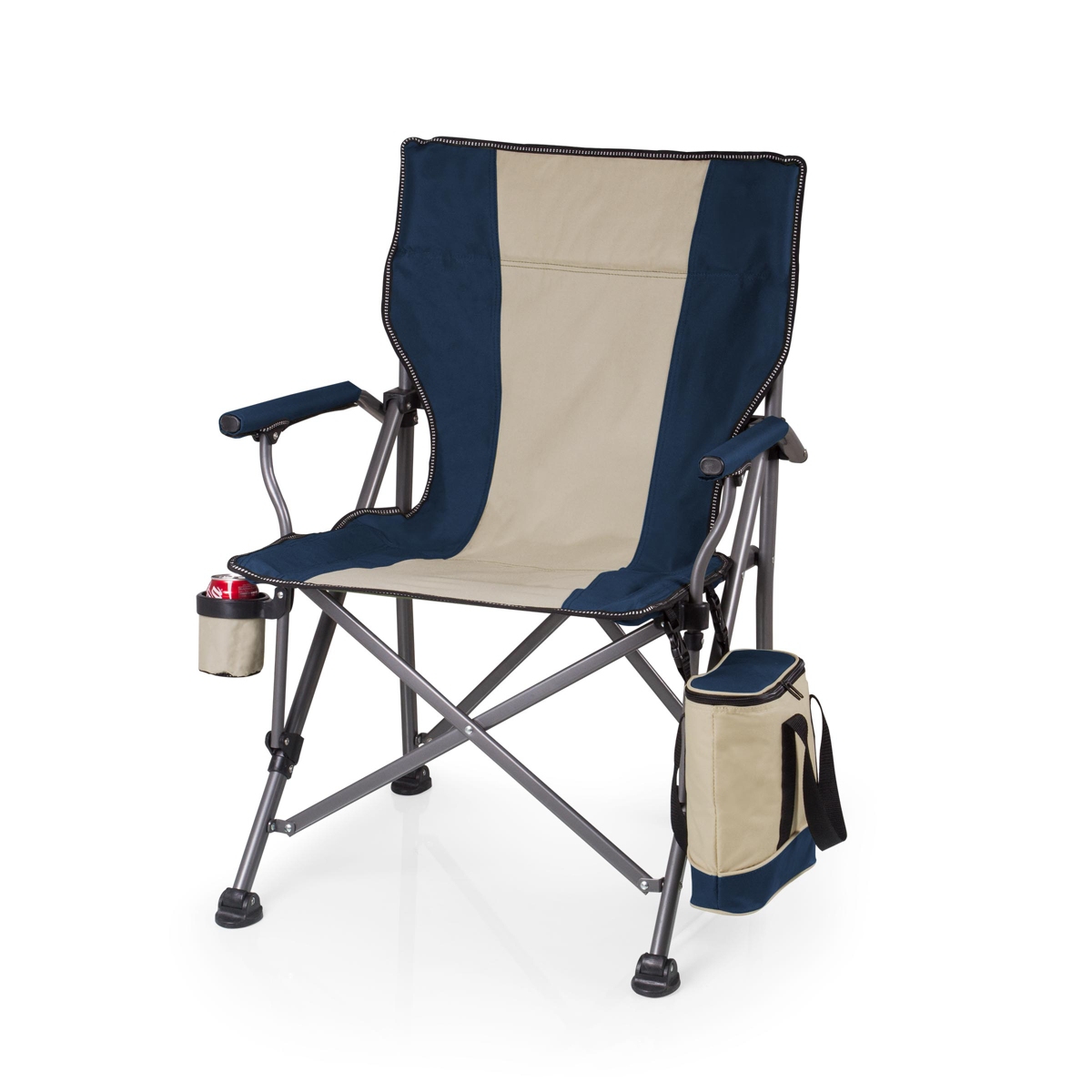 by Picnic Time Navy Outlander Folding Camp Chair with Cooler - Navy