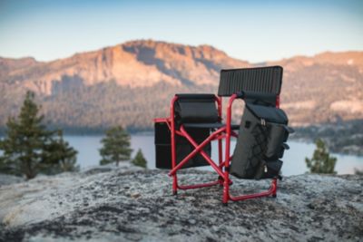 by Picnic Time Red Fusion Backpack Chair with Cooler