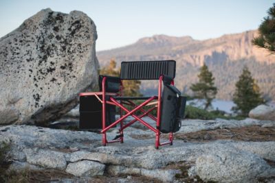 by Picnic Time Red Fusion Backpack Chair with Cooler