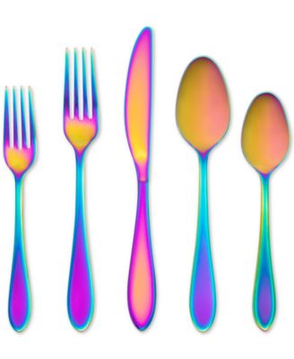 Cambridge Silversmiths - Silversmiths Delia Rainbow Mirror 20-Piece Flatware Set
