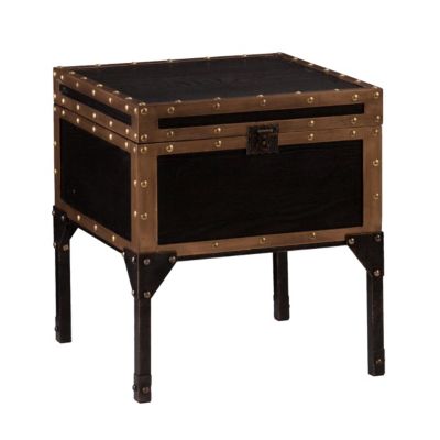 Southern Enterprises - Drifton Travel Trunk Console Table, Quick Ship