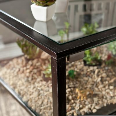 Southern Enterprises Terrarium Display End Table