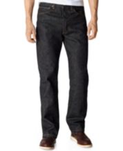 Macys mens black jeans discount