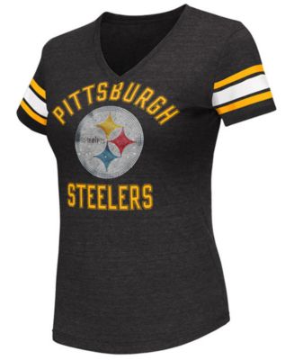 G-III Sports Women's Pittsburgh Steelers Wildcard Bling T-Shirt - Macy's