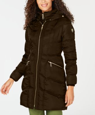 vince camuto hooded puffer coat