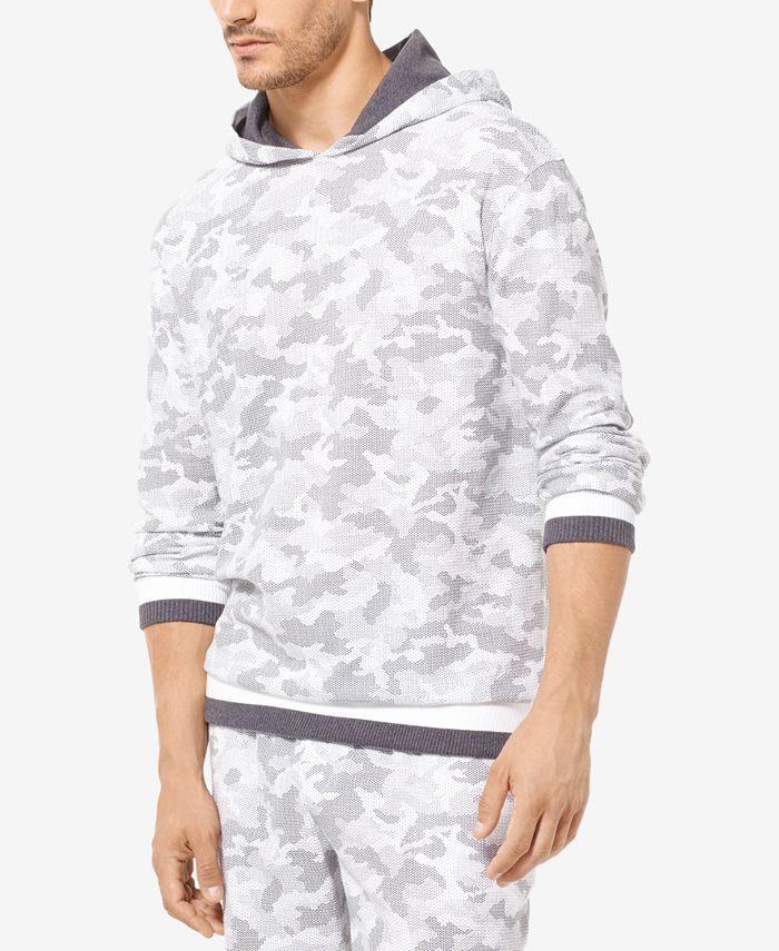 Michael Kors Men's Camo-Print Waffled Hoodie & Reviews - Pajamas & Robes -  Men - Macy's