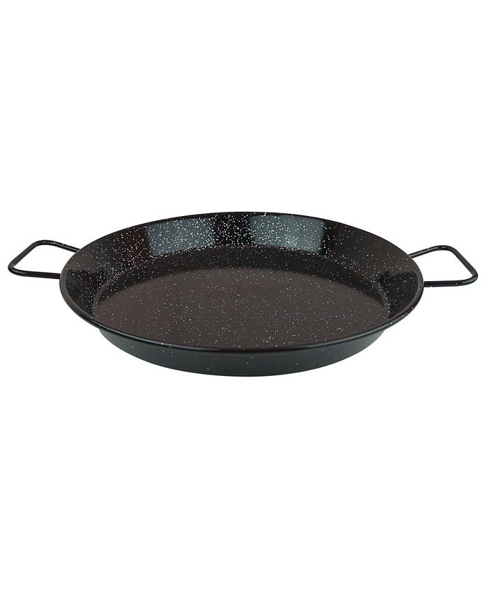 IMUSA USA Paella Pan with Metal Handle, 15-Inch, Black