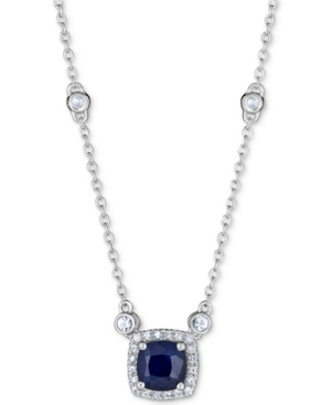 image of Sapphire (1 ct. t.w.) & White Sapphire (9/10 ct. t.w.) Station 16