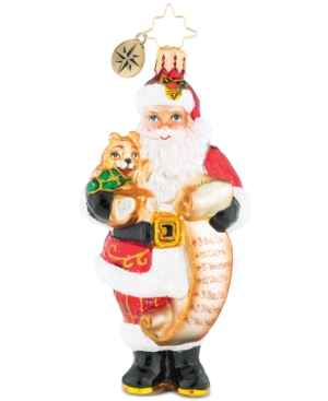 UPC 645001496140 product image for Christopher Radko Santa's Lofty List Ornament | upcitemdb.com