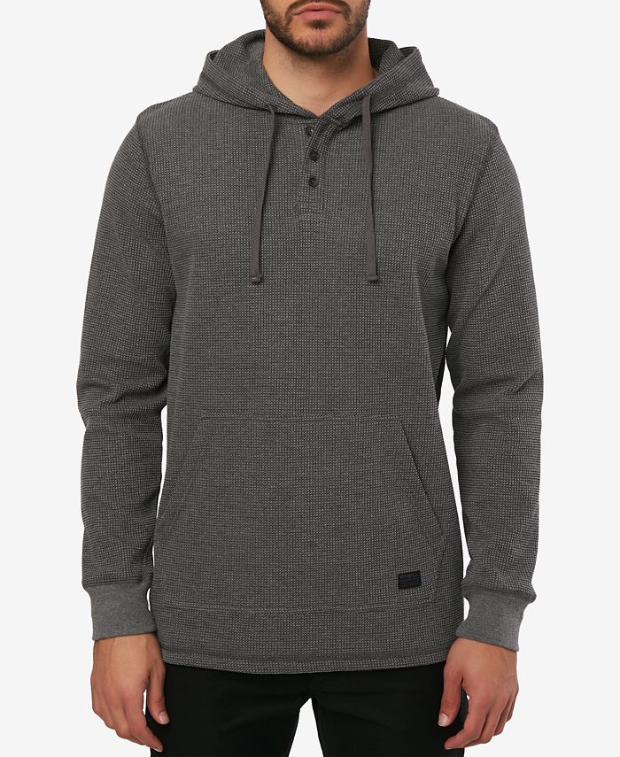 Woolite O'Neill Men's Olympia Waffle-Knit Thermal Hooded Henley - Macy's