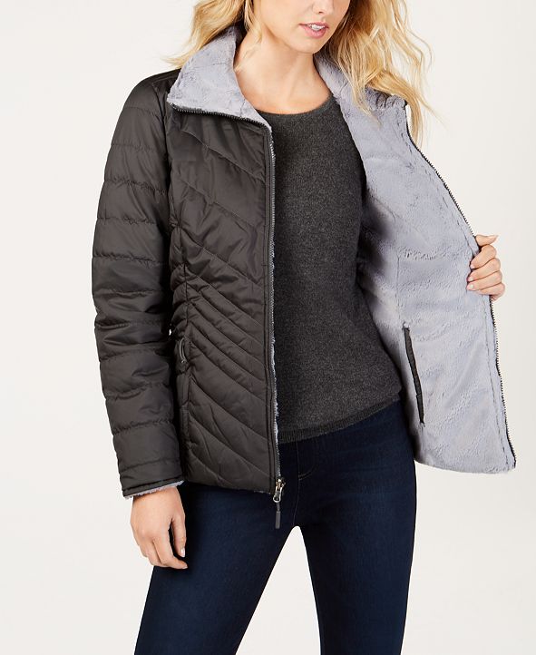 The North Face Women's Mossbud Fleece-Lined Reversible Jacket & Reviews ...