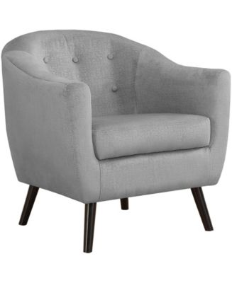 Monarch Specialties Accent Chair - Grey Mosaic Velvet - Macy's