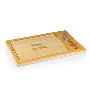 Picnic Time - Icon Glass Top Cutting Board & Knife Set
