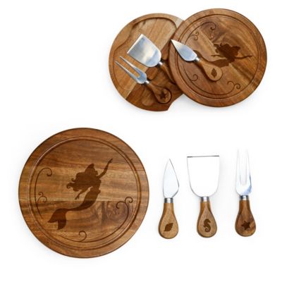 Princess Ariel Brie Acacia Cheese Board with Tool Set 