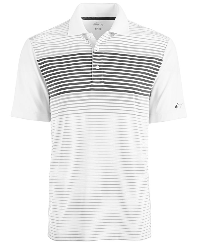 Greg Norman Men's Ombré Stripe Performance Polo, Created for Macy's ...