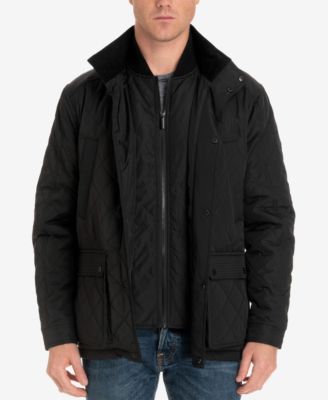 London Fog Men's Arietta Diamond Quilted Field Coat, Created for