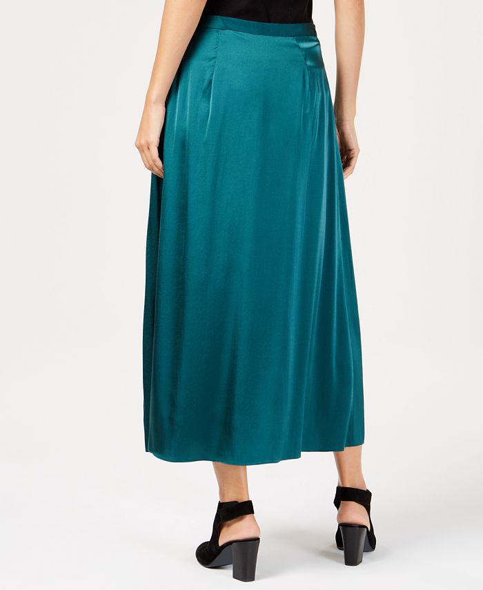 Eileen Fisher Silk Godet Skirt - Macy's