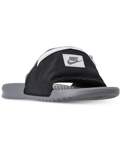 Nike Men&#39;s Benassi JDI Fanny Pack Slide Sandals from Finish Line - Finish Line Athletic Sneakers ...