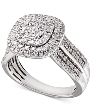 image of Diamond Cluster Composite Engagement Ring (3/4 ct. t.w.) in 14k Gold
