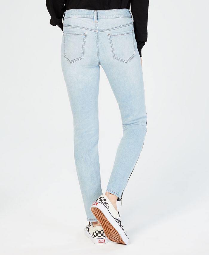 Dollhouse Juniors' Ripped SideZipper Skinny Jeans Macy's