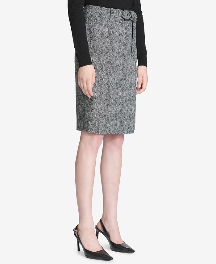 Calvin Klein Belted Pencil Skirt & Reviews - Skirts - Women - Macy's