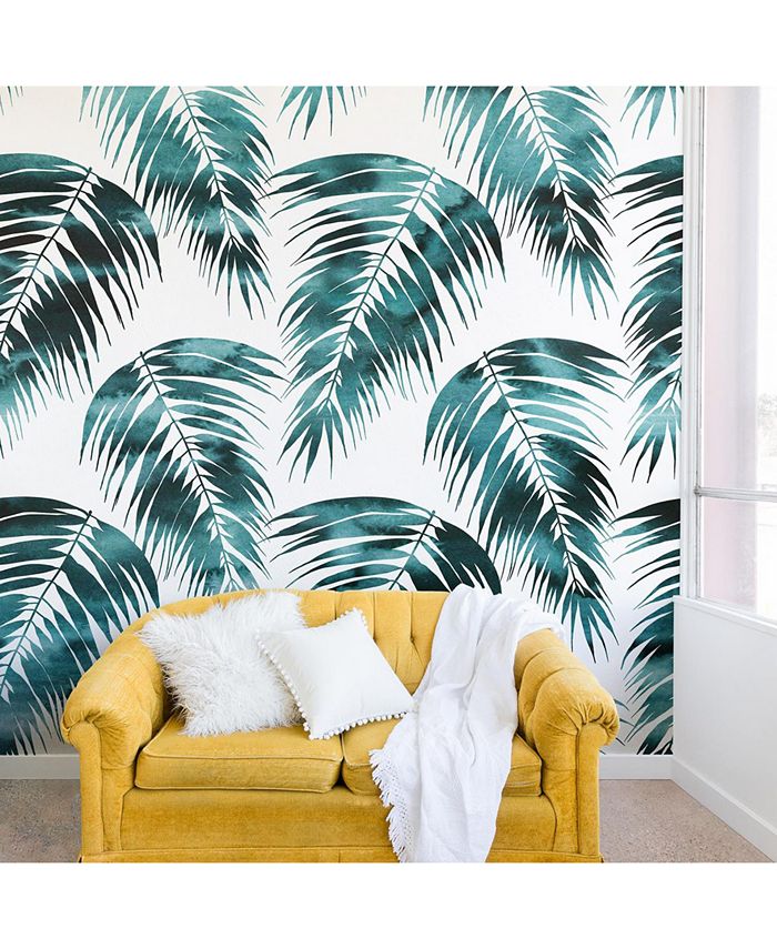 Deny Designs - Schatzi Brown Maui Palm Green and White Wall Mural