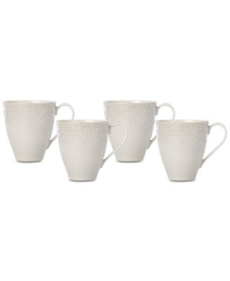 Lenox 885655 Chelse Muse Fleur Scodella in grès porcellanato, bianco, blu