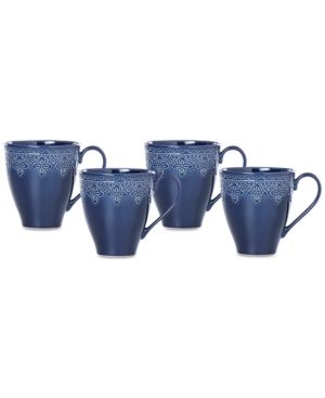 Lenox Chelse Muse Fleur Mugs Set of 4