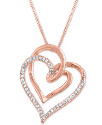 gold heart necklace macys